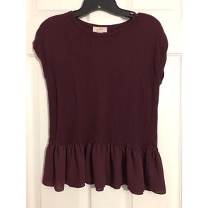 LOFT Outlet Peplum Top